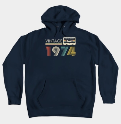 Vintage 1974 Limited Edition Cassette Hoodie2